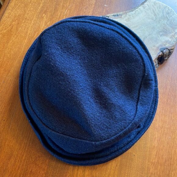 Vintage London Fog Sterling Edition Wool Bowler / Derby Hat in Navy - Picture 6 of 6